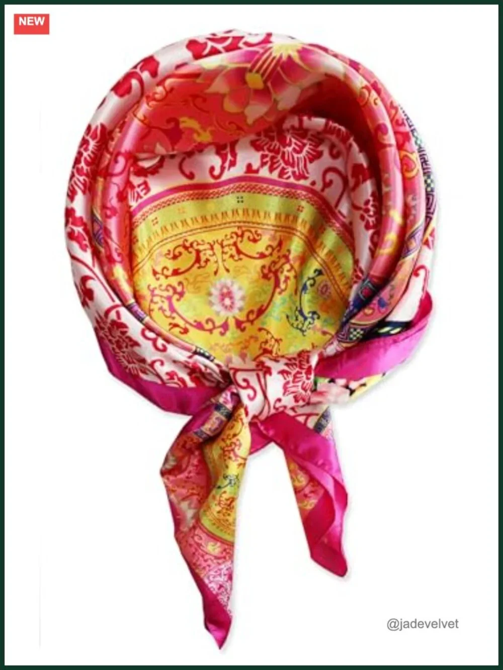 Satin Head Scarf for Women, 35x35 in Silk Feel Hair Wrap Bandana Neck Scarf